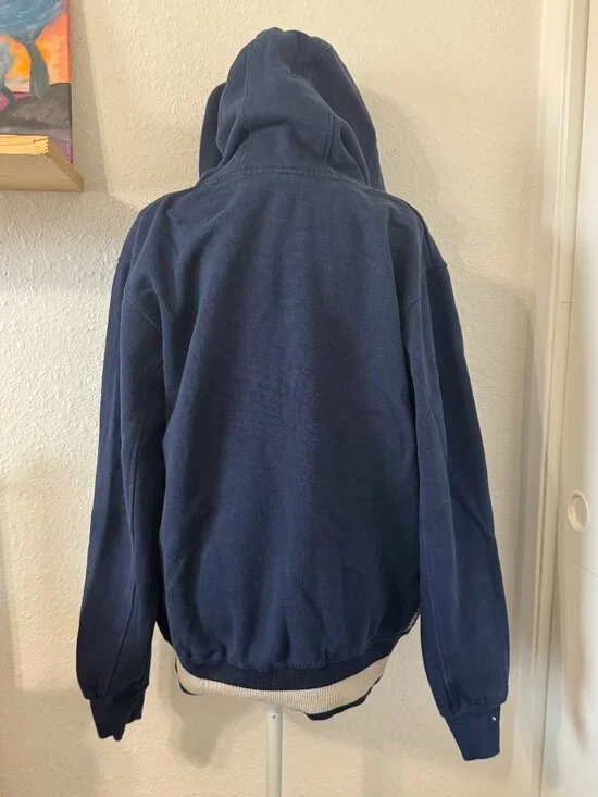 Bench Sweatshirt Women's Size XXL Blue 'Bench" Logo Chunky Cozy Hoodie - Picture 3 of 10